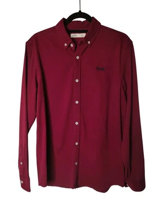 TOKYO LAUNDRY Holkham Men's Shirt Burgundy Cotton Smart Office Work Casual Top - Image 1 of 4
