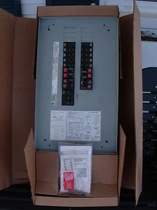 NEW GE  SERIES A 60 AMP MAIN WITH GFI BREAKERS DISTRIBUTION  PANEL BOARD - Picture 1 of 11