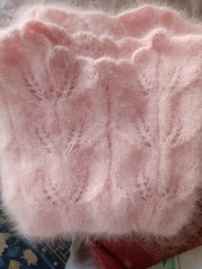 Superbe ππ Pullππ angora rose πΈ PΓ’le Dentelle ROUET D 'OR π¨π΅ - Picture 1 of 13