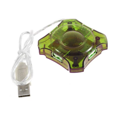 HUB MOLTIPLICATORE 4 PORTE POSTI USB X NOTEBOOK E COMPUTER NOTEBOOK HIGH SPEED - Immagine 1 di 3