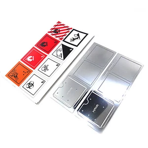 European ARD Dangerous Goods Sign Sticker RC Car Part for 1/14 Tractor Model - Picture 1 of 13