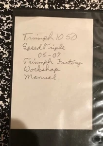 Truimph 1050 Workshop Manual on CD - Bild 1 von 2