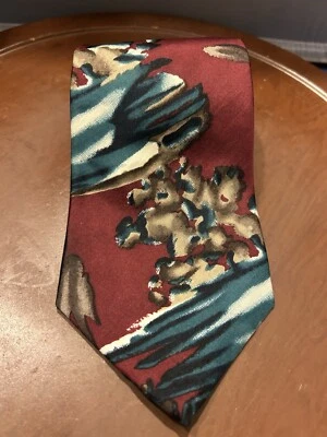 Corbata Pierre Cardin Hombre Multicolor Geométrica 100% Seda Importada Foto 1 de 4