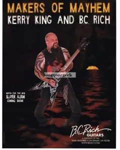 2006 B.C. Guitarra Eléctrica RICH Metal Master V KERRY KING of Slayer Anuncio De Colección - Imagen 1 de 1