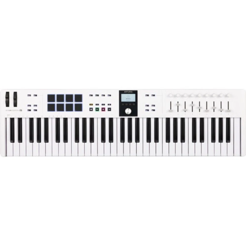 Arturia KeyLab Essential MK3 61-Keys MIDI Keyboard Controller - White