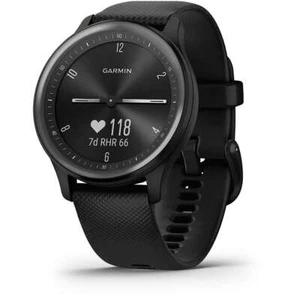 Hybrid Smartwatch GARMIN VIVOMOVE SPORT Silicone Noir 40mm 010-02566-00 - Photo 1/5