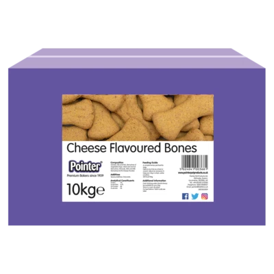 Pointer Cheesy Bones Oven-Baked Dog Biscuit Food Treat Complimentary Snack - Image 1 of 4