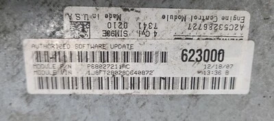 07-10 Jeep Patriot Compass Dge Calibre ECM Eng Módulo de Control 2.4L P68027211AC  Foto 1 de 4