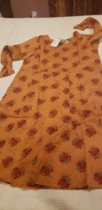 Pakistani / Indian Women's Golden Cotton / Lawn Original Nishat - Picture 1 of 11