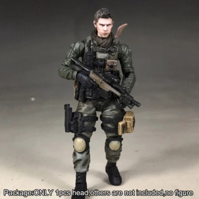 Premium 1/18 Chris Redfield Head Sculpt Soldier Head For 3.75" Acid Rain Figure - Image 1 of 4