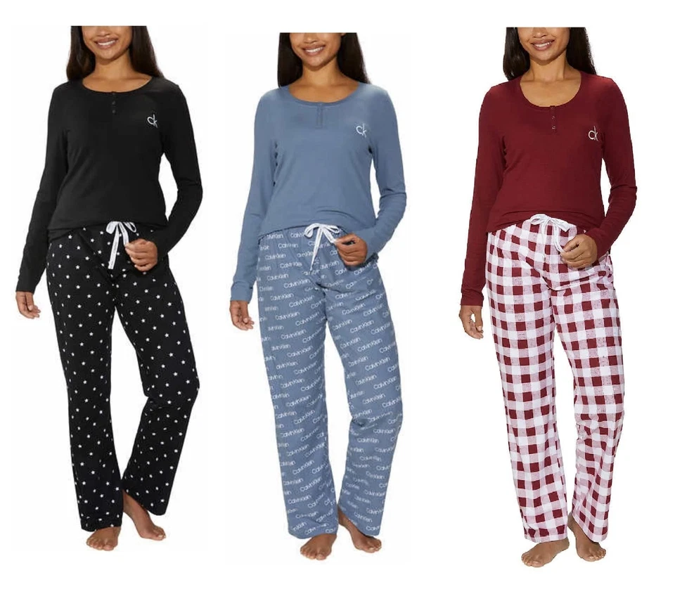 Calvin Klein Womens Long Sleeve Pant Set/Lounge Set, Colors/Sizes, NWOT - Image 1 of 1