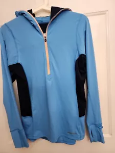 Patagonia Capilene Womens 1/2 Zip Top Size S Blue Long Sleeve blue/dark blue - Picture 1 of 10
