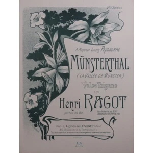 RAGOT Henri Münsterthal Piano ca1900 - Imagen 1 de 4