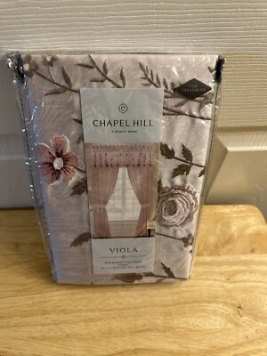 Cenefa recta Chapel Hill de Croscill Viola Dusk nuevo en paquete Foto 1 de 3