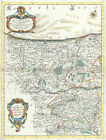 Flandra parte occidentale. Flanders. France/Belgium. CORONELLI 1696 old map