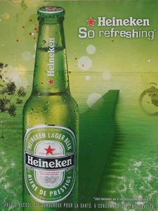 PUBLICITÉ DE PRESSE 2011 HEINEKEN SO REFRESHING BIERE DE PRESTIGE - Foto 1 di 1