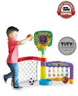 Sports Zone 3 In 1 Basketball Soccer Bowling Game Fun for Toddlers Children Kids