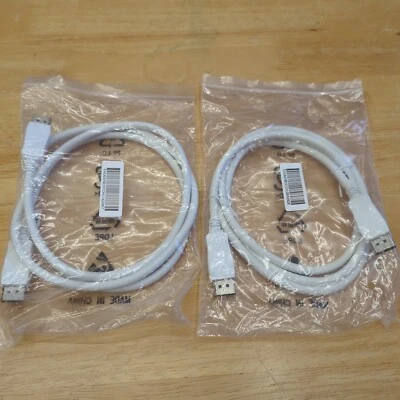 Lot Of 2 Genuine LG OEM Display Port Cables for 4K QHD IPS Monitors 34UC98W - Image 1 of 4