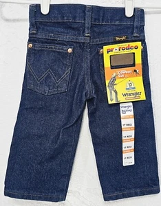 Vintage Wrangler Jeans Toddler Size 1T Western Cowboy 13MWZJP Boys Girls NEW DS - Picture 1 of 9