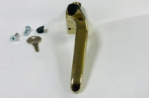 uPVC Window Handle Double Glazing Locking 10mm Spindle Gold Left or Right Handle - Picture 1 of 4
