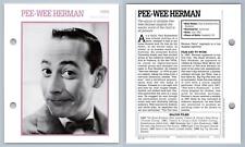 Pee-Wee Herman - 1980's Atlas Editions Movie Star Card