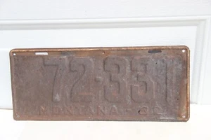 1932 Montana License Plate 72-331 vintage wall hanger or restore - Picture 1 of 4