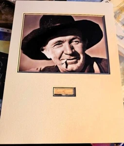 WALTER BRENNAN signature w. 16x12 PHOTO DISPLAY w. COA - Real McCoys, RIO BRAVO - Picture 1 of 6