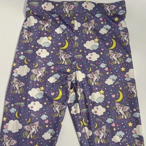 Leggings Quedoris Mädchen Größe 140 Einhorn lila - Bild 1 von 5
