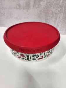 Tupperware Festliche Vorratsschüssel mit rotem Deckel - Bild 1 von 3
