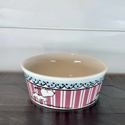 Peanuts Gibson Snoopy Pet Dog Cat Stoneware Bowl Dish - Image 1 of 4