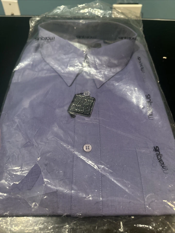 Marquis для мужчин платье рубашка - синий - 16,5 большой 34-35 новый - Изображение 1 из 4