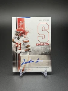 Jaden Hicks Rookie Class Auto Variation 2024 Topps Signature Class #RCA-JH Chief - Imagen 1 de 2