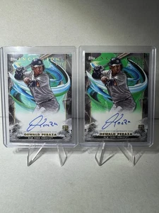 2023 Topps Inception Rookie Autographs Oswald Peraza (2) Card Lot #/75, #/125 - Picture 1 of 2
