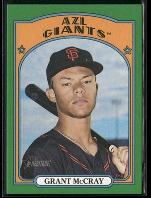 2021 Topps Heritage Minor League Grant McCray #100 Grant McCray /75 - Image 1 of 2