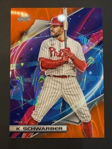 2022 Topps Cosmic Chrome KYLE SCHWARBER Orange Galactic Refractor SSP 13/25 ⚾️🔥 - Picture 1 of 6