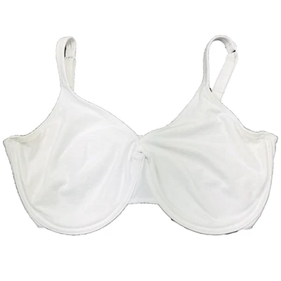 Fruit of the Loom Bra Cotton 38 DDD UnderWire UnPadded Soft T Shirt Fabric White - Image 1 of 4
