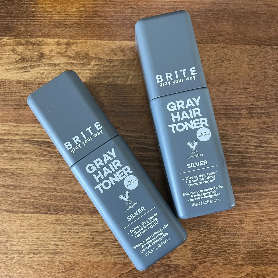Tónico para el cabello Brite Gray Your Way tónico tinte directo plateado construcción Bond x 2 Foto 1 de 1
