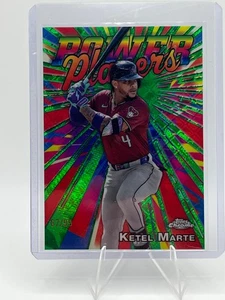 Ketel Marte 2025 Topps Chrome Power Players #PP-4 Green Logofractor/99 - Imagen 1 de 2