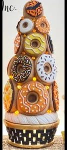 Ceramic Bisque~ Ready to Paint~Donut Tree 15" Tall with light kit and Lights - Picture 1 of 1