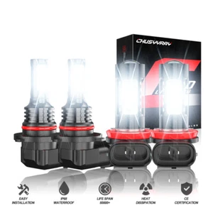 For Dodge Durango 2014 2015 - Combo 6000K White LED Headlights + Fog Light Bulbs - Picture 1 of 18