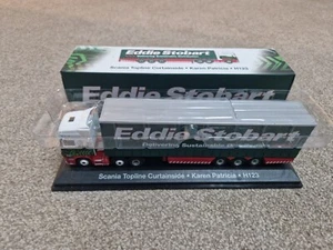 Atlas Edizioni 1/76 Eddie Stobart Scania Topline con Telo Karen Patricia H123 - Foto 1 di 2