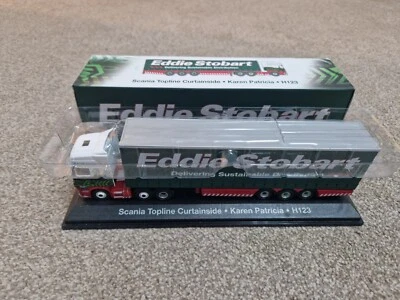 Atlas Edizioni 1/76 Eddie Stobart Scania Topline con Telo Karen Patricia H123 - Immagine 1 di 2