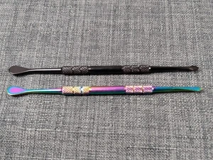Wachsschnitzwerkzeuge Edelstahl (Regenbogen + schwarz) 2 Stück - Bild 1 von 2