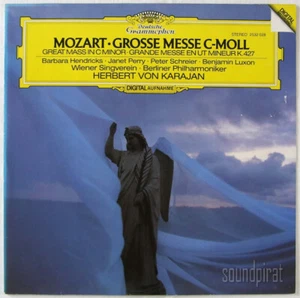 KARAJAN HENDRICKS SCHREIER MOZART GREAT MASS DGG DIGITAL ED.1 2532028 NM - Picture 1 of 3