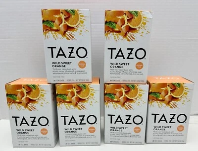 TAZO Wild Sweet Orange té de hierbas paquete de 20 unidades 6 (120 en total) CADUCIDAD: 2/6/2026 Foto 1 de 4