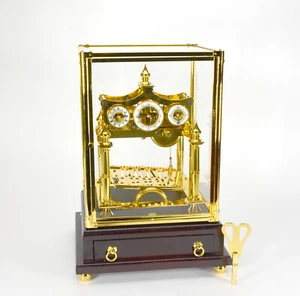 Horloge à boule roulante miniature 8 jours anglaise William Congreve 24 carats - Photo 1/21