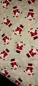 Christmas cotton fabric 1997 Santa Fabric Traditions 29" x 45 - Picture 1 of 2