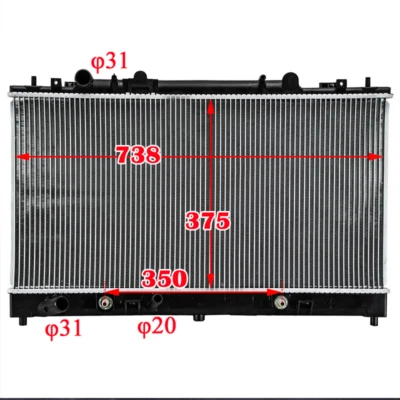 Radiator For 2003 2004 2005 2006 2007 2008 Mazda 6 3.0L V6 w/ TOC 2672 2.3L 3.0L - Image 1 of 4