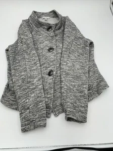 Cabi Damen Jacke Gr. Medium Sanduhr meliert grau Knopfleiste #596 - Bild 1 von 8