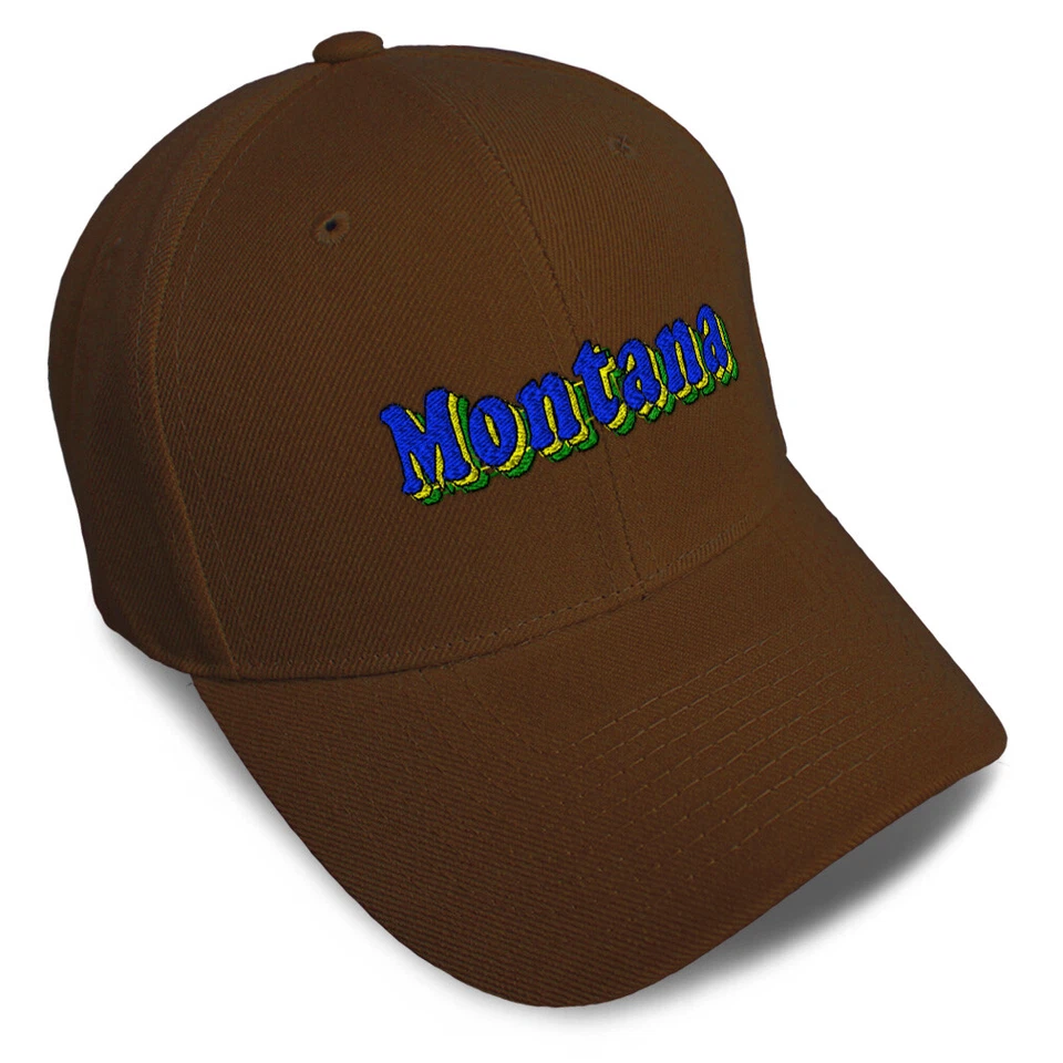 Gorra de béisbol Montana State America sombreros de papá para hombres y mujeres cierre de correa talla 1 Foto 1 de 1